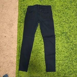 Hollister navy blue skinny jeans.